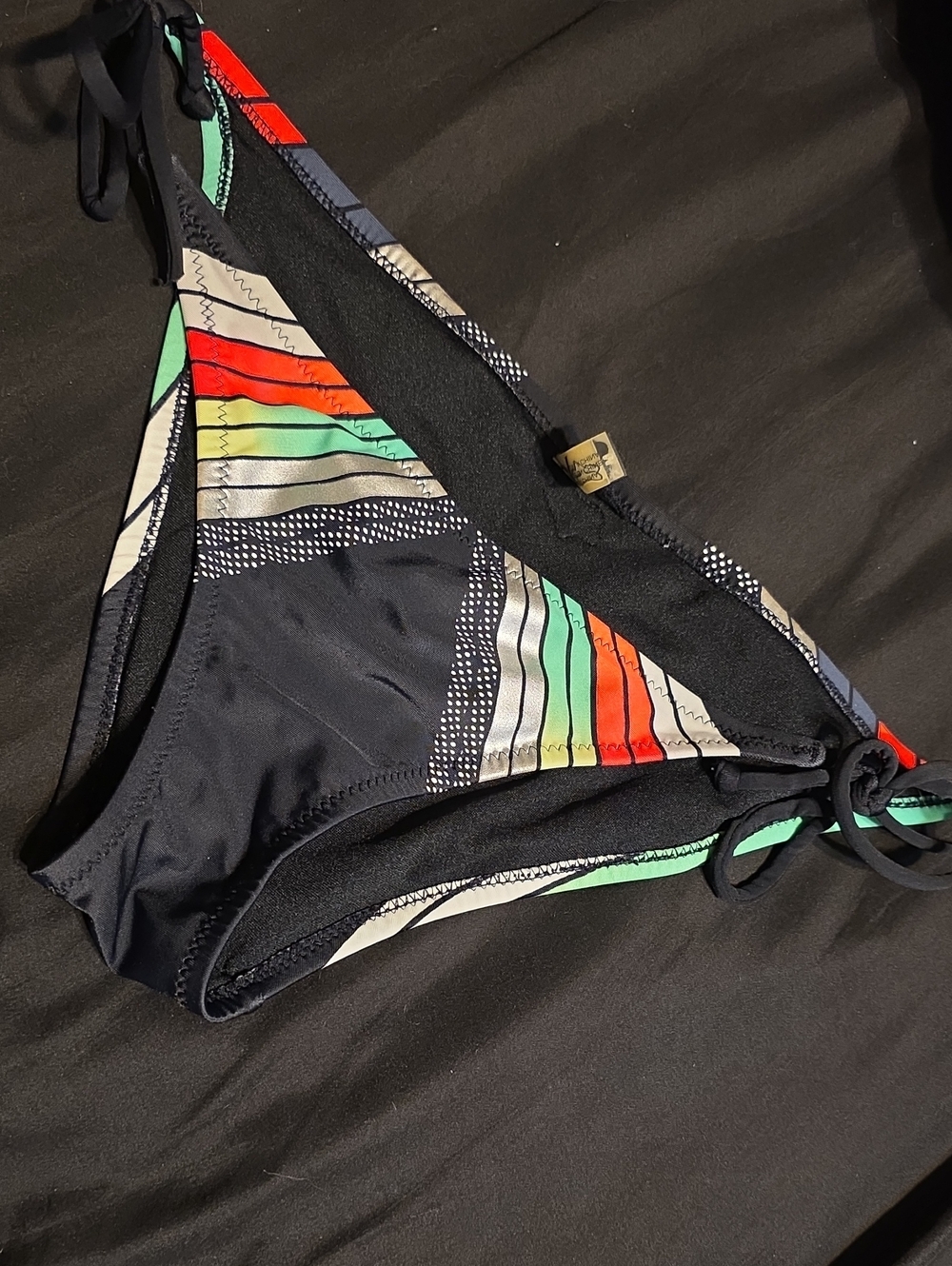 Fox Bikini Bottoms with White Dot Accents